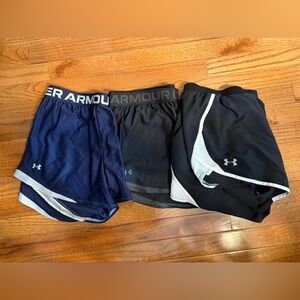Under Armour Navy and Black Shorts Trio XL